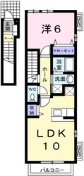夢前川駅 徒歩9分 2階の物件間取画像